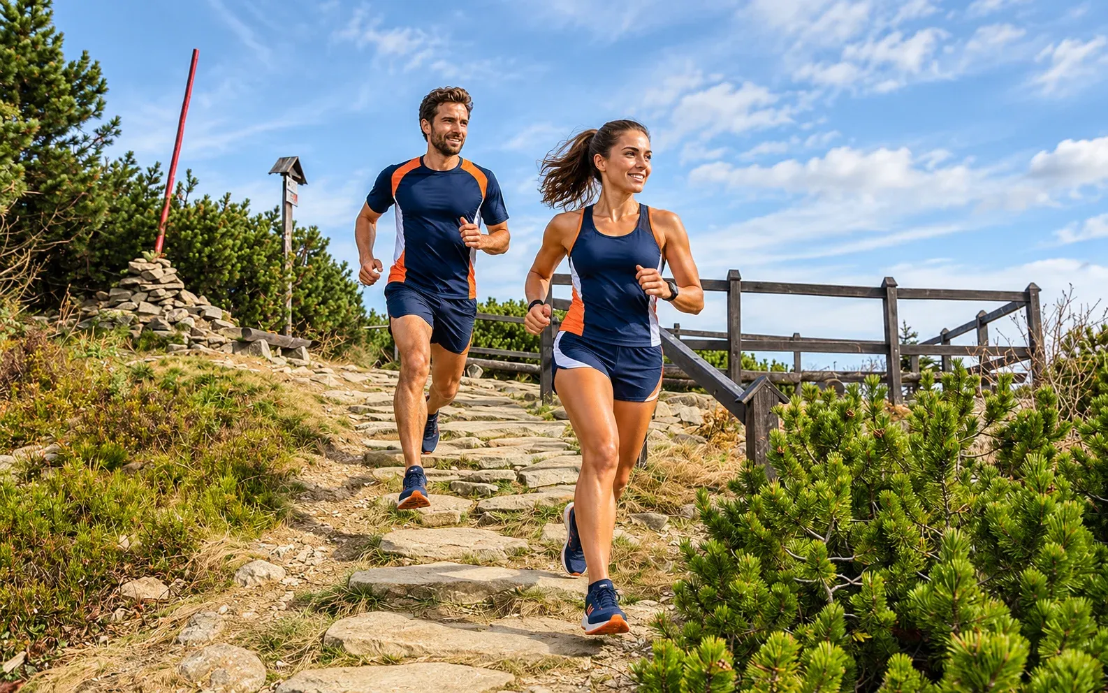 Running illustration for Lipnica Wielka: adult runners in a destination setting; not the featured race edition or its course.